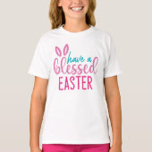 子供用祝福イースターTシャツ Tシャツ (正面)