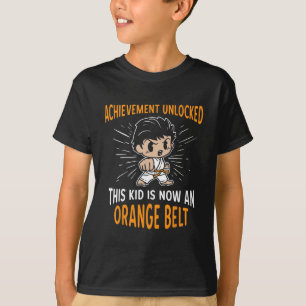 子供用空手オレンジベルト認定Tシャツギフト Tシャツ