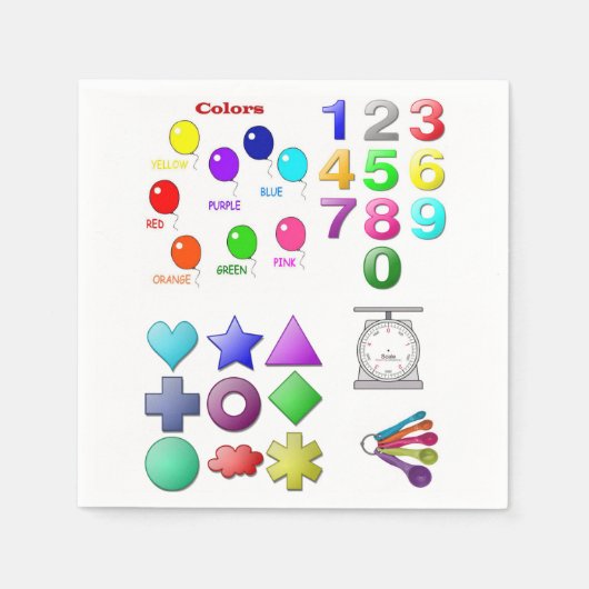 子供用紙ナプキンス スタンダードカクテルナプキン (正面)