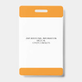 子供用緊急連絡先付きカスタム写真IDバッジ バッジ (裏面)