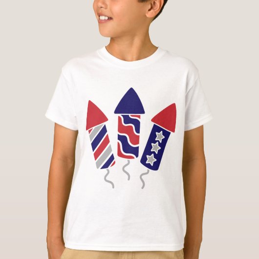 子供用花火Tシャツ Tシャツ (正面)