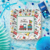 子供用誕生日列車 ペーパープレート (パーティー)