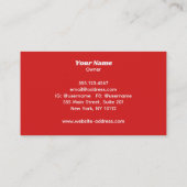 子供用赤ワゴンの名刺 名刺 (裏面)