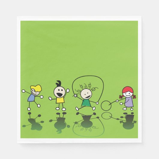 子供用遊紙ナプキンス スタンダードランチョンナプキン (正面)