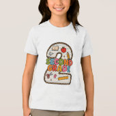 **子供用高品質ジャージーTシャツ トライブレンドＴシャツ (正面)