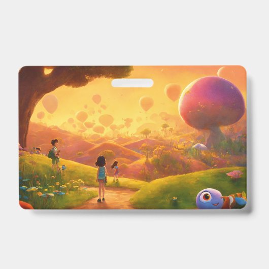 子供用魔法の王国お絵かきパッド - ファンタジーアドベンチャー バッジ (正面)