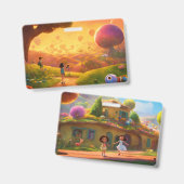 子供用魔法の王国お絵かきパッド - ファンタジーアドベンチャー バッジ (正面＆裏面)