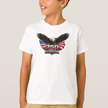 子供用250周年独立記念日Tシャツ