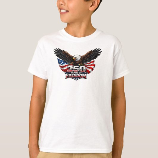 子供用250周年独立記念日Tシャツ Tシャツ (正面)