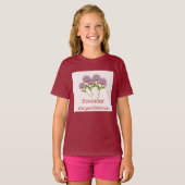 子供用 きく 菊の花 十一月 誕生日  Tシャツ (正面フル)