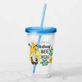 子供用 オーダーメイド Bee You アクリルタンブラー (裏面)