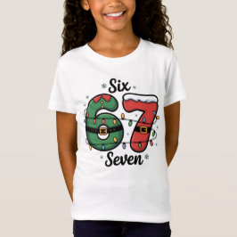 子供用 楽しい 67 クリスマス ライト ホリデー Tシャツ