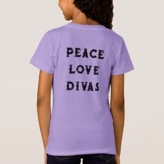 子供用PEACE LOVE DIVAS Blossom & Lilybug Tシャツ