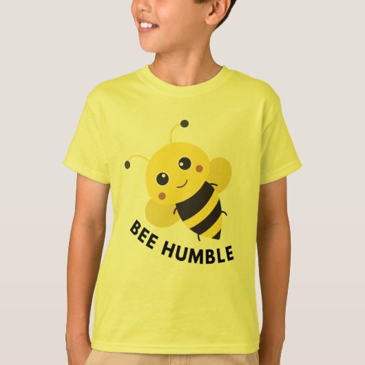子供用Tシャツ はち 謙虚 Tシャツ (正面)