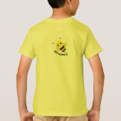 子供用Tシャツ はち 謙虚 Tシャツ (裏面)