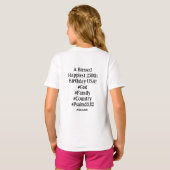 子供用Tシャツ 恵まれし 最も幸せな250歳の Tシャツ (裏面フル)