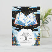 子供童話魔術語ストーリーブック誕生日 招待状 (スタンド正面)