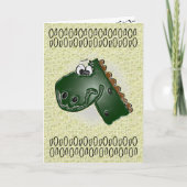 子供第4回誕生日3D恐竜 カード (正面)