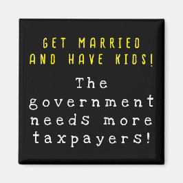 子供結婚したを得て持つ – govtは納税者を必要とする マグネット