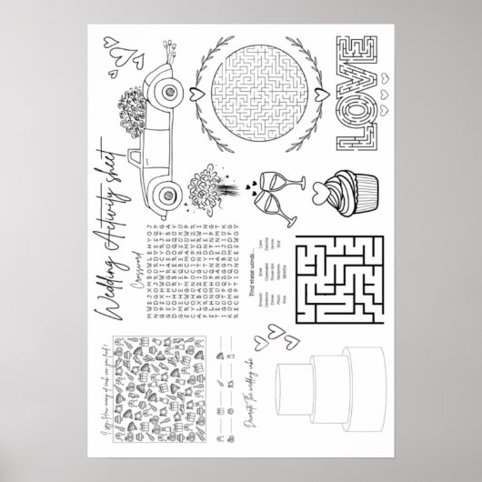 子供結婚の活動シート ポスター (正面)