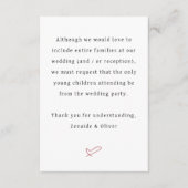 子供結婚や披露宴表現なし エンクロージャーカード (正面)