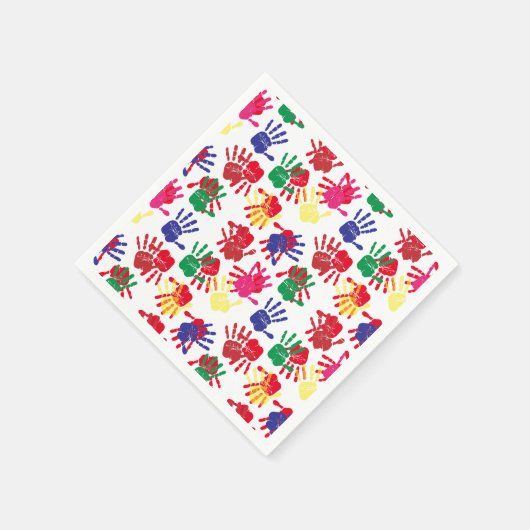 子供絵画誕生会 スタンダードカクテルナプキン (角)