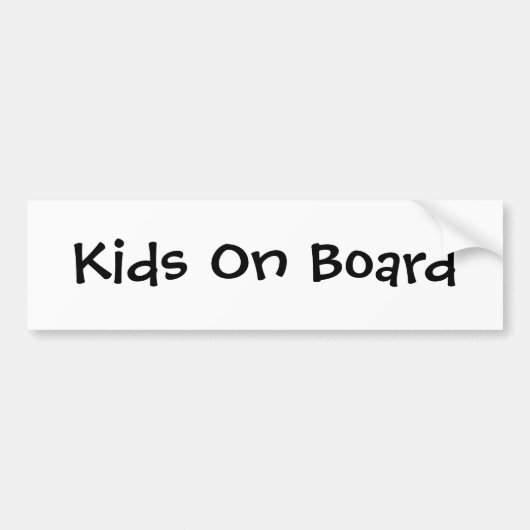 子供船上に バンパーステッカー (正面)