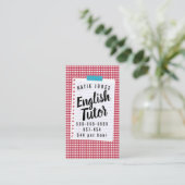 子供英国の家庭教師学試験 名刺 (スタンド正面)