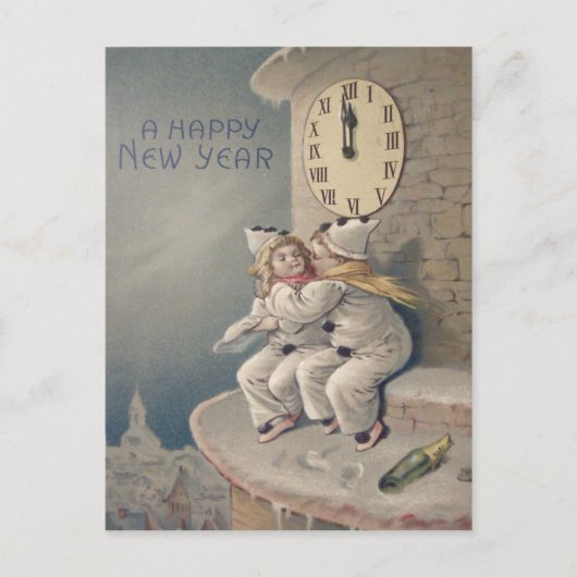 子供衣装クロックタワー真夜中 ポストカード (正面)