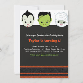 子供衣装ハロウィーン誕生日招待状VI 招待状