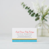 子供衣類かベビーのブティックの名刺 名刺 (スタンド正面)