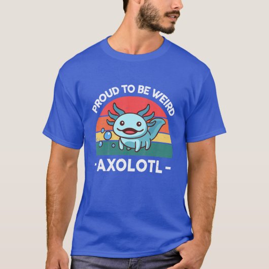 子供誇りを持ったはアクソロテ風変わりルブルーサラマンダーアンプ Tシャツ (正面)