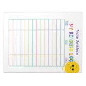 子供読のログ読ホームスクールのログ日 ノートパッド (正面)