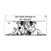 子供読蔵書票 ラバースタンプ (インプリント)