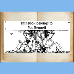 子供読蔵書票 ラバースタンプ