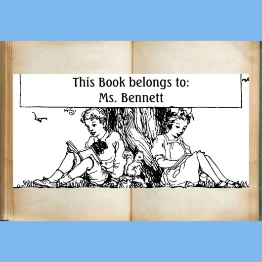 子供読蔵書票 ラバースタンプ