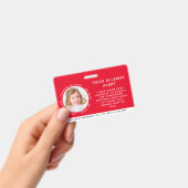 子供識別アレルギー警告緊急ID バッジ (手持ち)