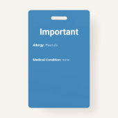 子供識別用写真青 バッジ (裏面)