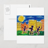 子供踊りバイピリエロ ポストカード (正面/裏面)