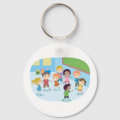 子供遊たちは教室にいる キーホルダー (正面)