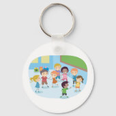 子供遊たちは教室にいる キーホルダー (裏面)