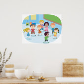 子供遊たちは教室にいる ポスター (キッチン)