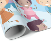 子供遊たちは教室にいる ラッピングペーパー (ロールコーナー)