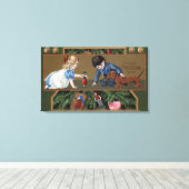 子供遊のおもちゃつき キャンバスプリント (インサイチュ (ウッドフロア))