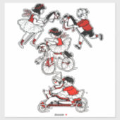 子供遊のおもちゃヴィンテージイラストレーション シール (シート)