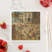 子供遊のゲーム(Pieter Bruegel the Elder) スタンダードランチョンナプキン (インサイチュ)