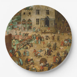 子供遊のゲーム(Pieter Bruegel the Elder) ペーパープレート