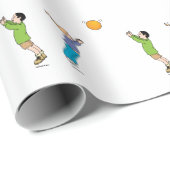 子供遊のボール ラッピングペーパー (ロールコーナー)