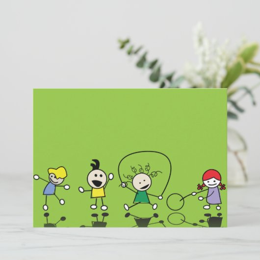 子供遊の招待状 招待状 (スタンド正面)