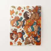 子供遊は山の落ちた離れの ジグソーパズル (縦)